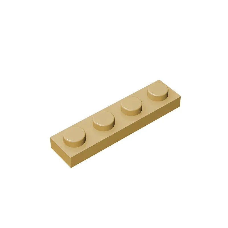Gobricks GDS-504 Plate 1 x 4 | Compatible Building Block Pieces