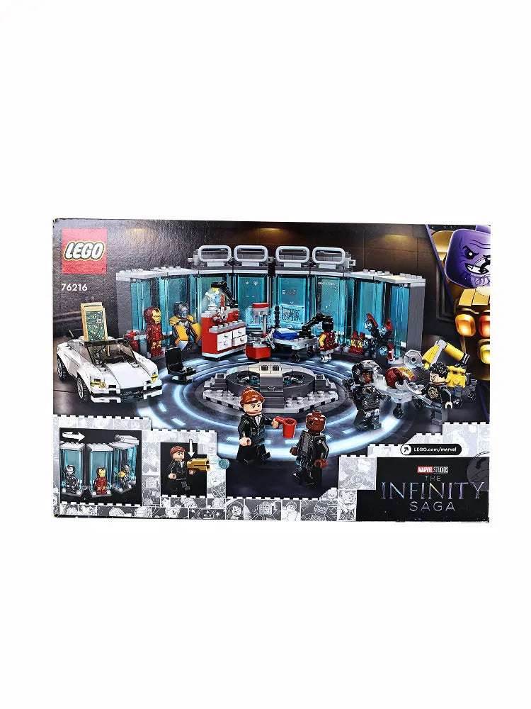 LEGO 76216 Marvel Iron Man Armory Toy Building Set,Avengers Iron Man Pretend Play Toy,Marvel with Suit Minifigures - LEGO76216