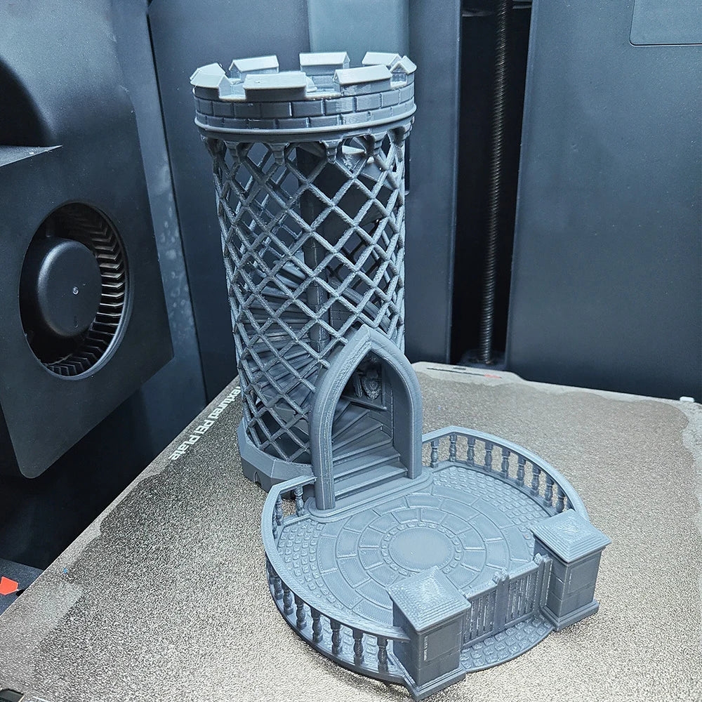 Openwork Dice Tower Castle Dice Tower 3D Printed Tabletop Gaming Tower for DND Board Game D&D RPG Best Gift for Friend