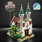 3306PCS St. Andrew's Church Building Block Medieval European Church Model Bricks Set With Light Desktop Decoration Kids Toy Gift - St Andrew Church