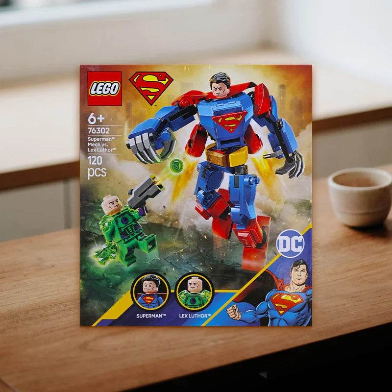 Lego 76302 Superman Mecha Vs. Lexus Lose Superhero 2025 New Building Blocks - Lego 76302