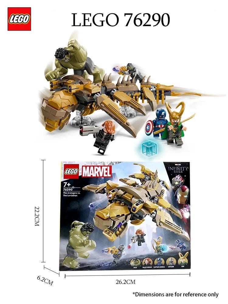 LEGO 76290 Marvel Avengers vs. Leviathan Monsters, Hulk and Captain America, Loki, Black Widow and Chita Ray mini characters - LEGO76290