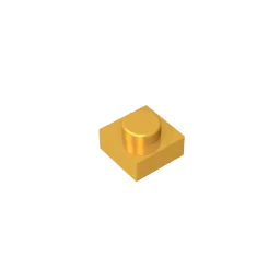 Gobricks GDS-501 Plate 1 x 1 | Compatible Building Blocks for DIY