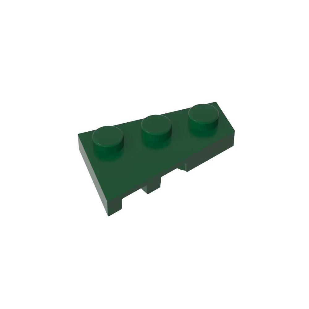 Gobricks GDS-547 Wedge Plate 3 x 2 Right | Compatible Building Block for DIY Creations