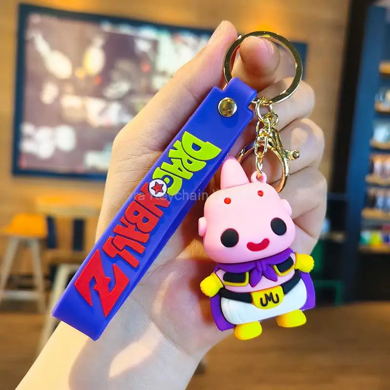 Dragon Ball Z Anime Keychain Super Saiyan Goku Master Roshi Buu Gohan Accessories Car Key Chains