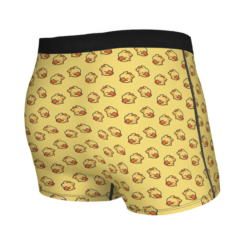 Final Fantasy I Want To Ride My Chocobo All Day  Underpants Homme Panties Men's Underwear Print Shorts Boxer Briefs