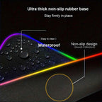 RGB Mouse Pad P-Pokemons Charizard Gamer Computer Gyarados Pc Backlight Mousepad Carpet Gaming Accessories Keyboard LED Desk Mat