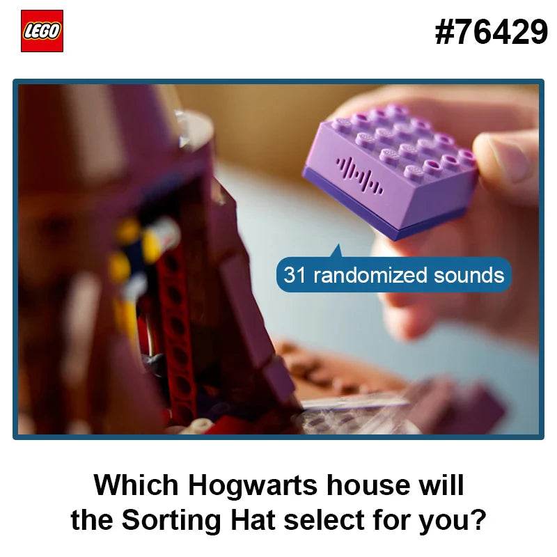 LEGO 76429 Talking Sorting Hat 561 PCS for Harry Potter fans Buiding Blocks Model DIY Toys For Boys Girl Gift ages 18+ - 76429
