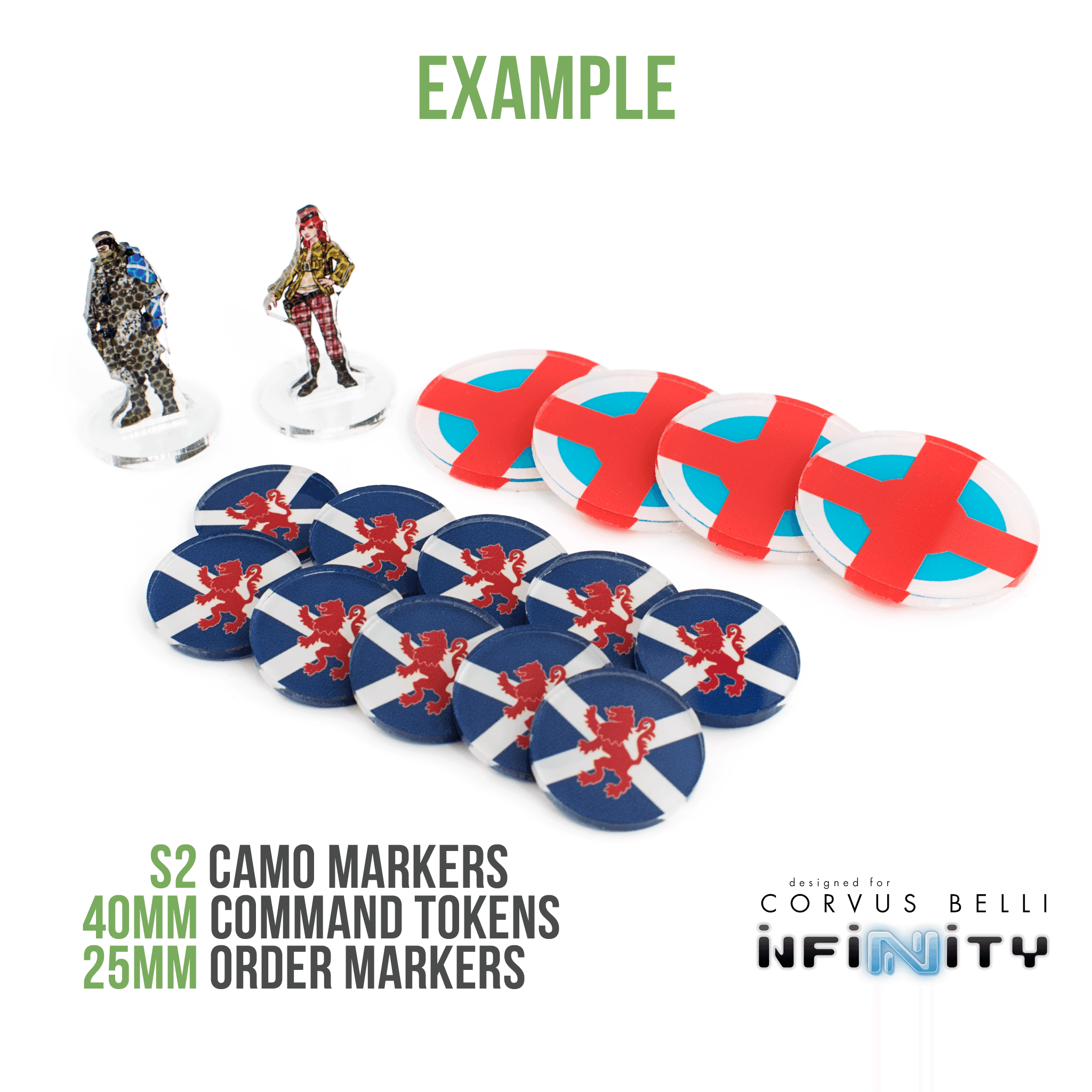 Infinity Faction Command Tokens - Aleph