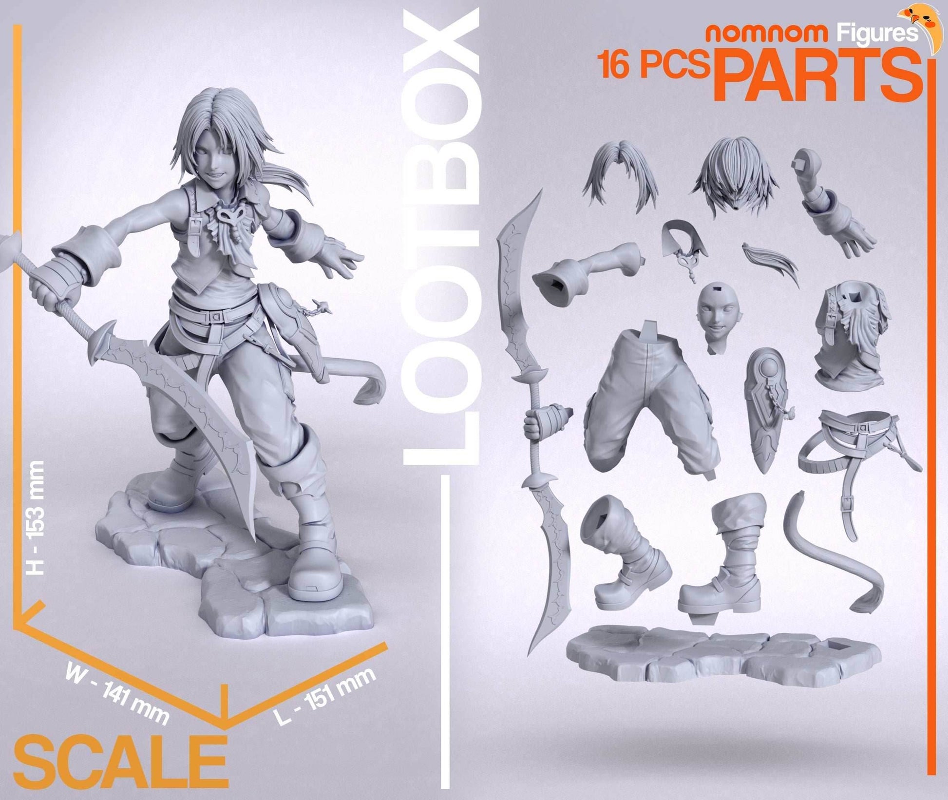 Zidane - Final Fantasy IX - 1:10 Scale - 1:10