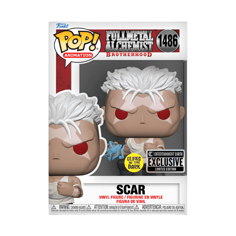 Pop! Animation: Fullmetal Alchemist - Scar (Glow in the Dark) Entertainment Earth Exclusive - 