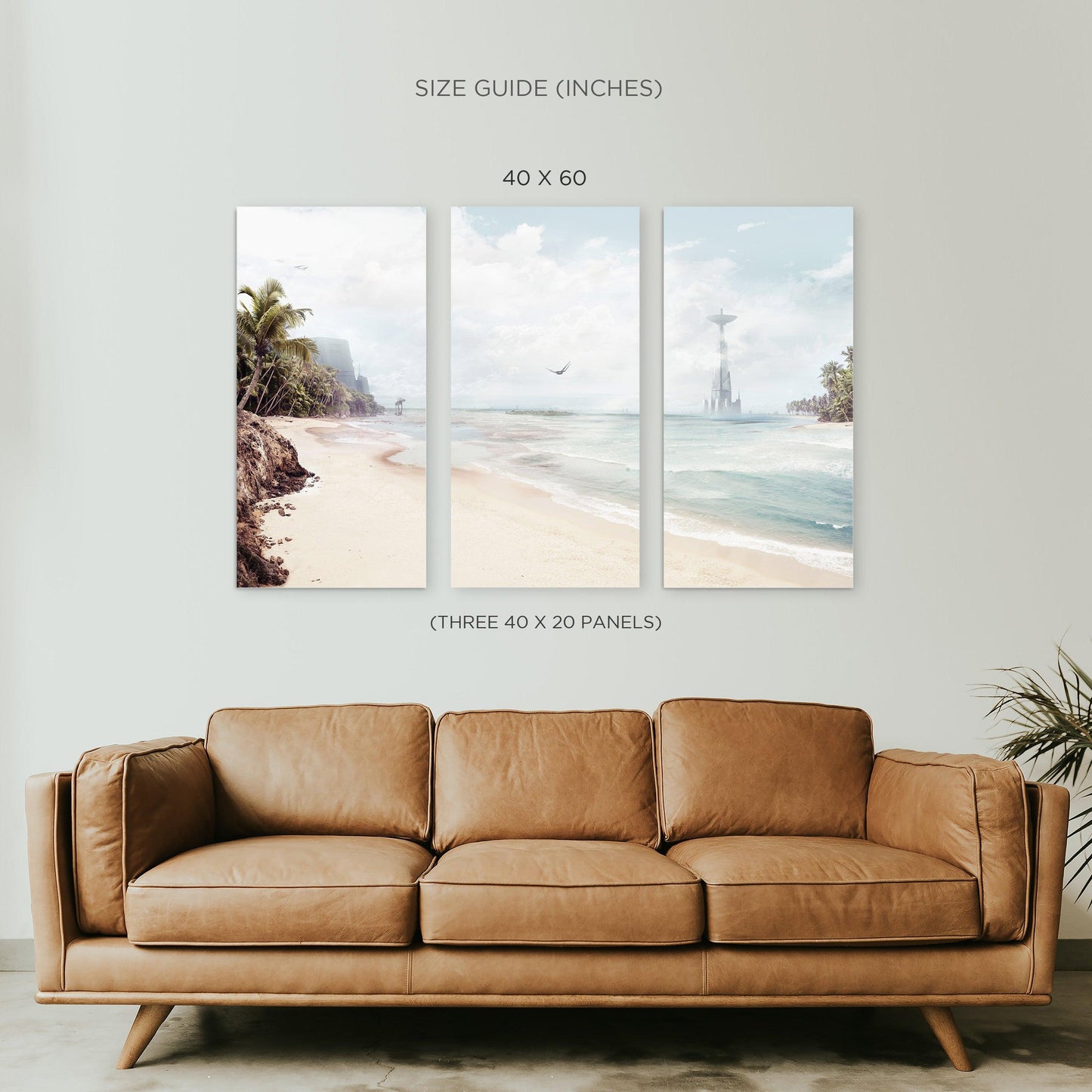 Scarif Beach Landscape Star Wars Canvas