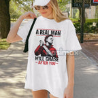 Scary Halloween Horror Movie T-Shirt - Serial Killer Graphic Tee For Him, Men's Apparel