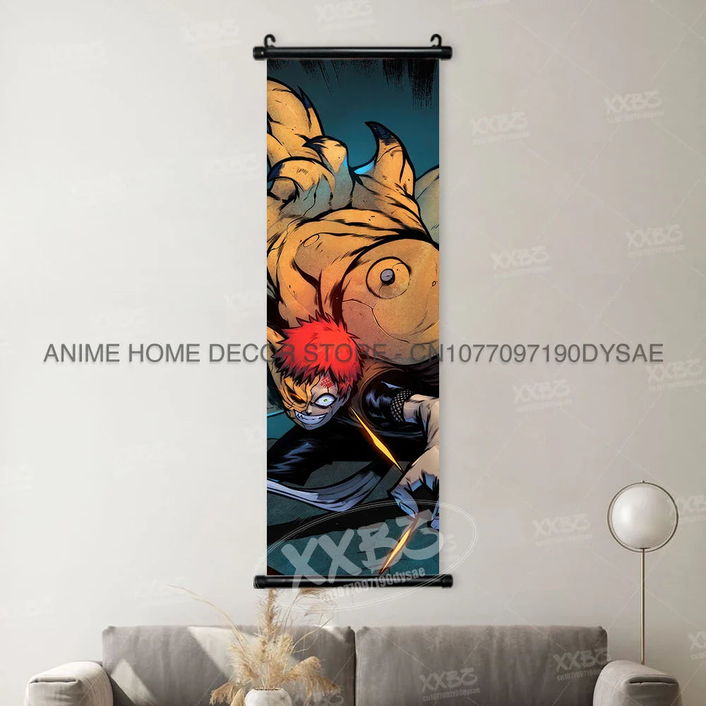 Uzumaki Naruto Posters: Sasuke & Madara Wall Art Scroll