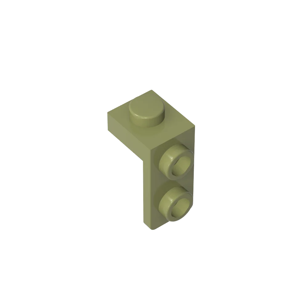 Gobricks Bracket 1 x 1 - 1 x 2 | Compatible Building Block