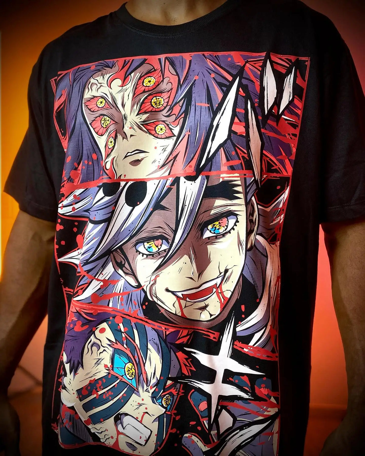 Demon Slayer Graphic T Shirts Oversized Hip Hop Streetwear