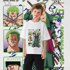 One Piece Zoro Kids T-Shirt Pure Cotton Boys Top