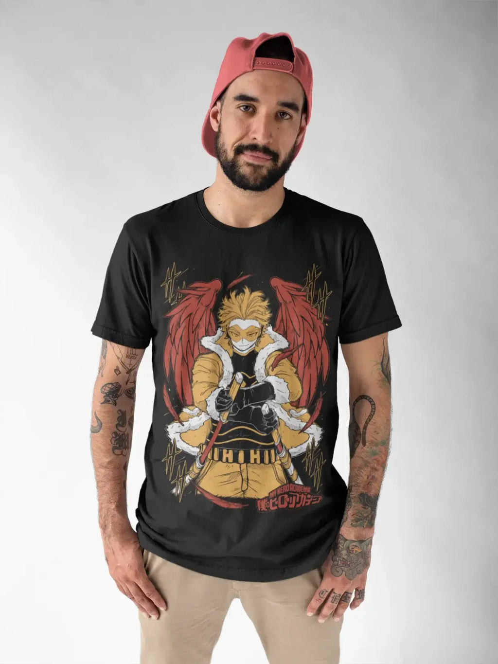 Wing Hero Hawks T-Shirt: Keigo Takami Anime Manga Top