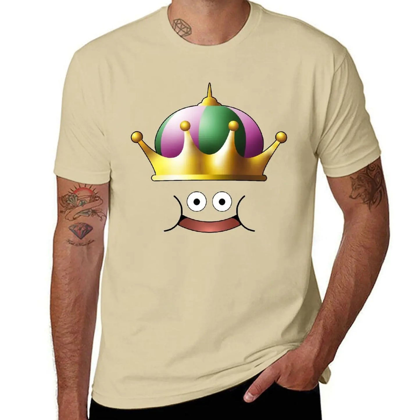 King Slime Face Dragon Quest essentiel pour T-shirt de qualité supérieure T-shirt Harajuku Sport Humor graphique Fitness taille américaine