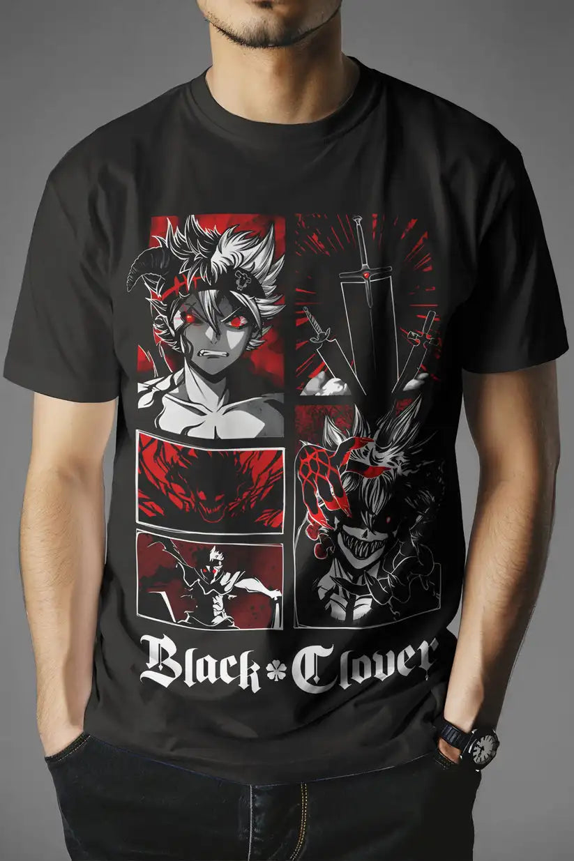 Black Clover Asta Demon T-Shirt: Anti-Magic Graphic Tee