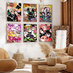 Demon Slayer Good Quality Prints and Posters Waterproof Paper Sticker Coffee House Bar Posters Wall Stickers