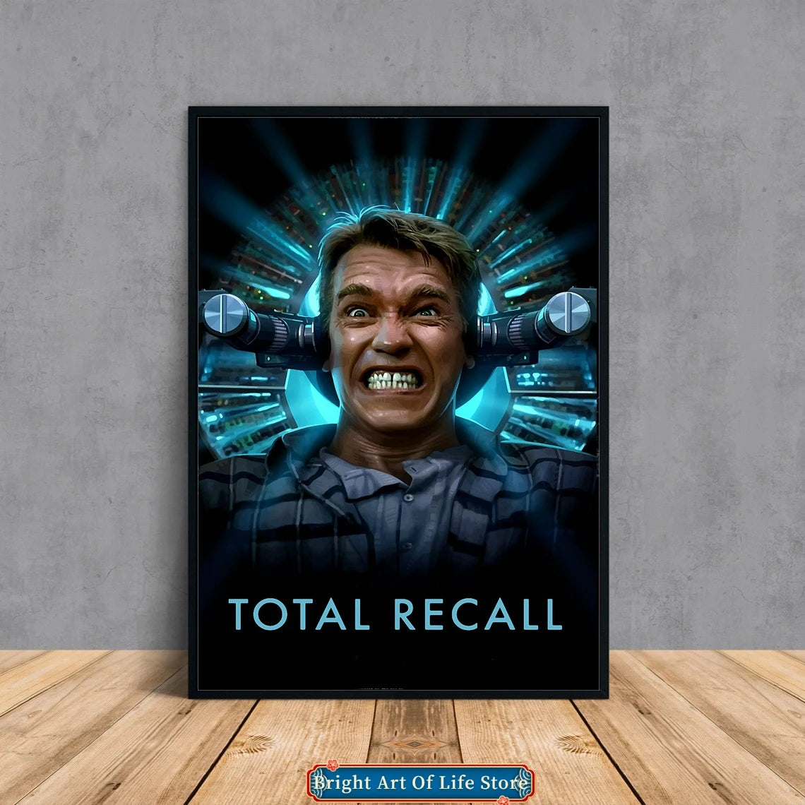 Total Recall (1990) Classic Movie Poster Star Cover Photo Canvas Print Apartment Home Decor Wall Painting (Unframed)