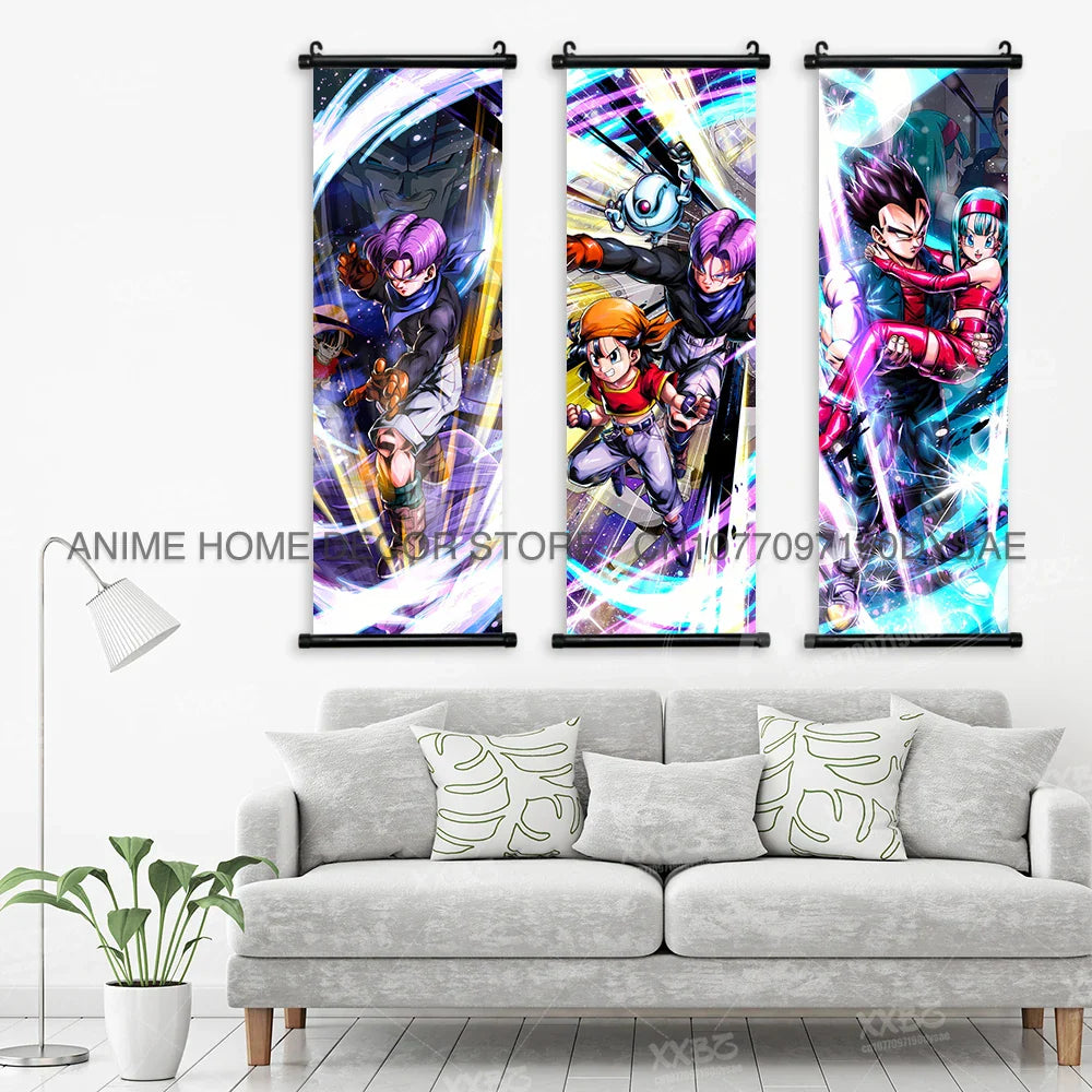 Dragon Ball Posters: Goku & Vegeta Anime Wall Scrolls