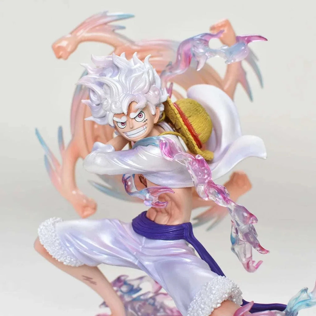 Monkey D. Luffy Anime Figure Gear 5, One Piece Action Figurine PVC Collection 19 CM