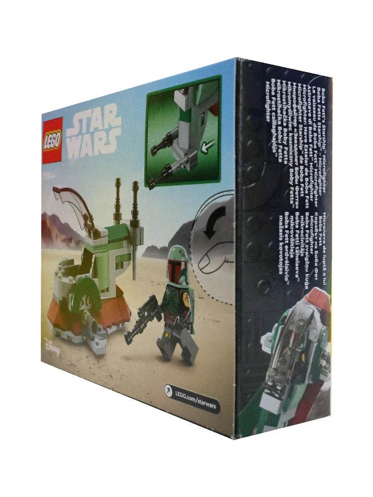 LEGO 75344 Star Wars Boba Fett's Starship Microfighter, Building Toy Vehicle with Adjustable Wings and Flick Shooters - LEGO75344