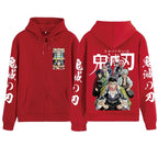 Demon Slayer Zipper Hoodie 2025 Harajuku Sweatshirt
