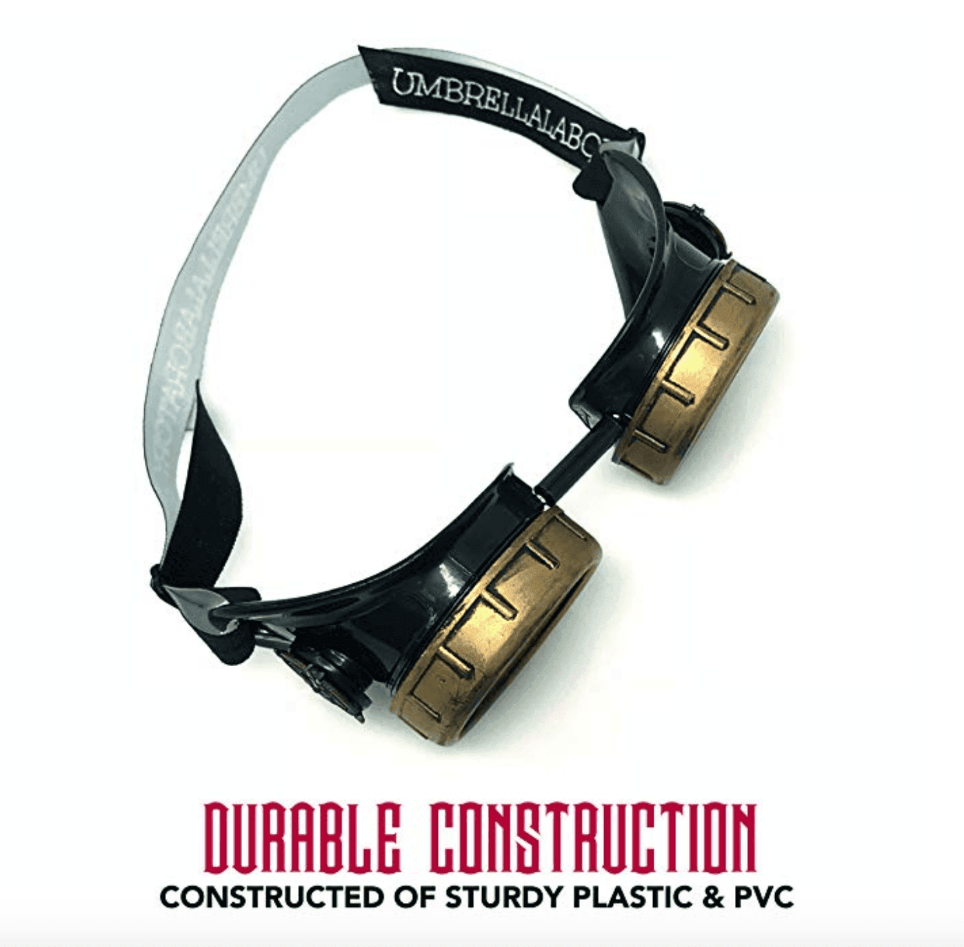 Vintage Aviator Goggles pilot costume accessory - red