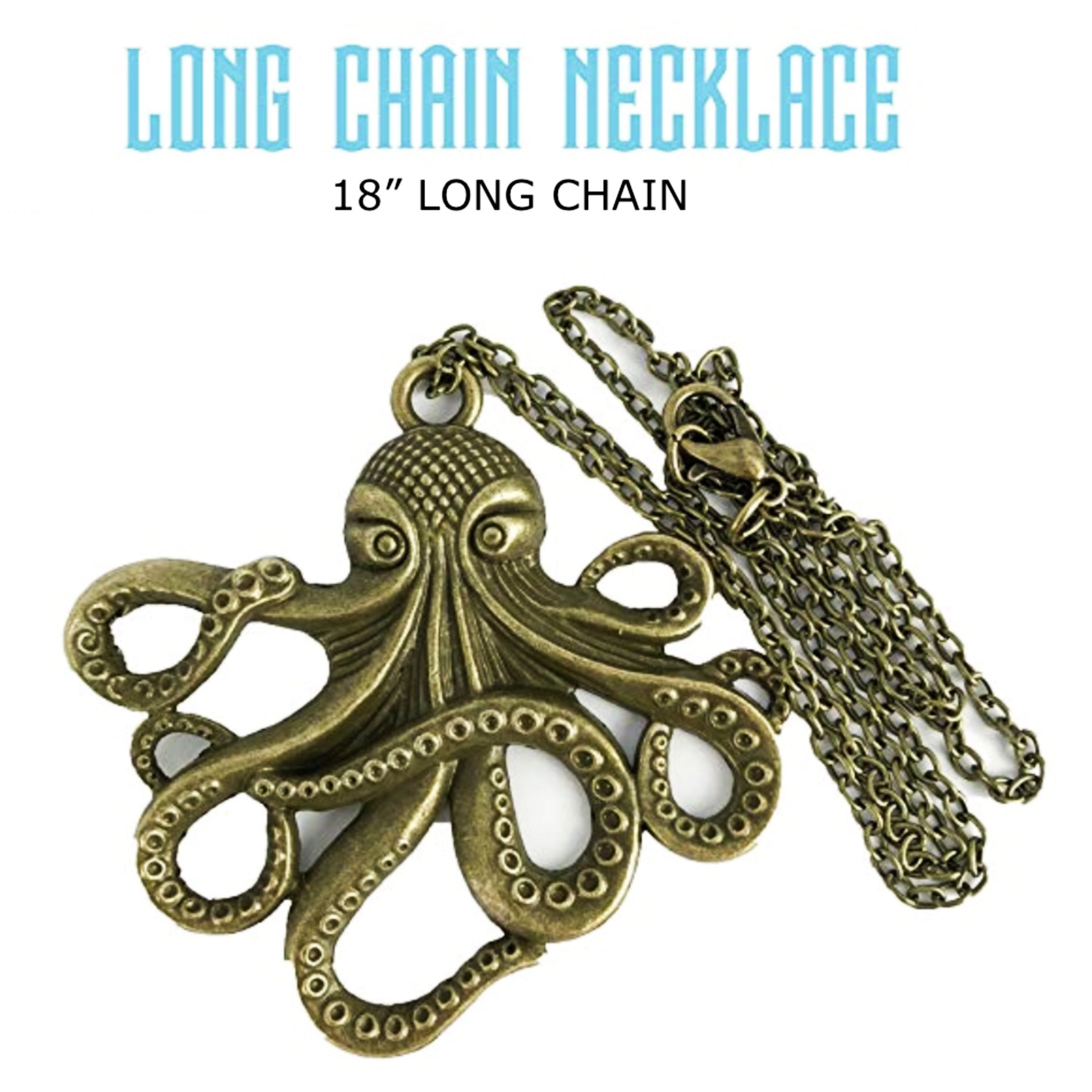 Octopus pendant necklace