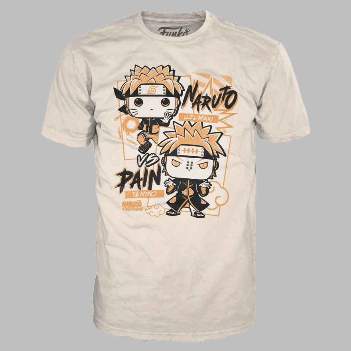 FUNKO Pop Naruto Shippuden Unisex T-Shirt SZ L Naruto vs Pain Boxed Tee - 