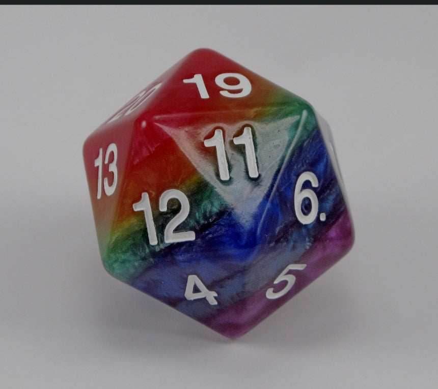 55mm Rainbow d20 Koplow Limited Edition - 