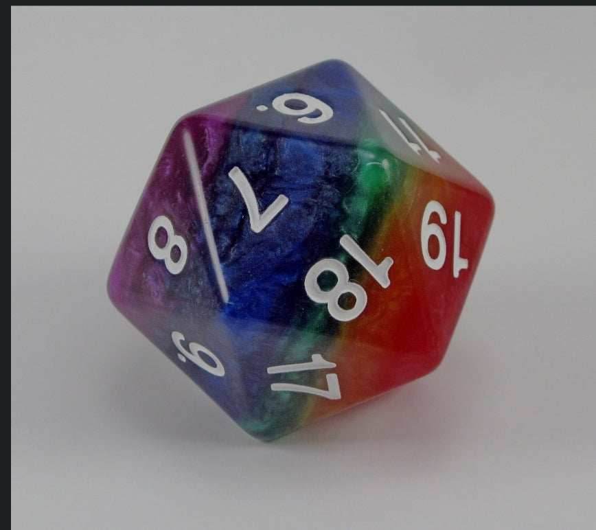 55mm Rainbow d20 Koplow Limited Edition - 