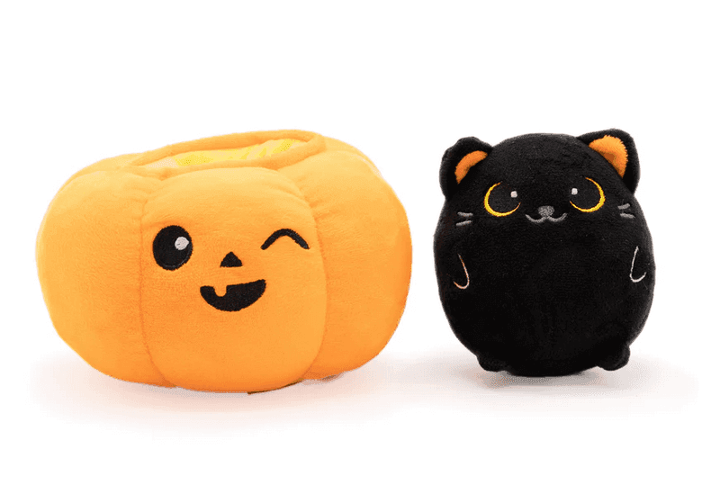 Peek-A-Boo Plush - Cat in Pumpkin - 