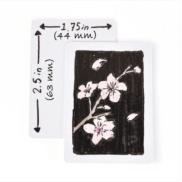 200 Miniature Blank Playing Cards - Half-Size Poker Cards - 