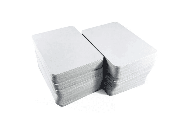 200 Miniature Blank Playing Cards - Half-Size Poker Cards - 
