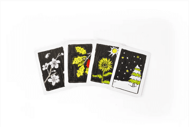 200 Miniature Blank Playing Cards - Half-Size Poker Cards - 
