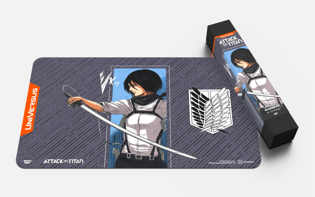 ATTACK ON TITAN: BATTLE FOR HUMANITY PLAYMAT: MIKASA ACKERMAN