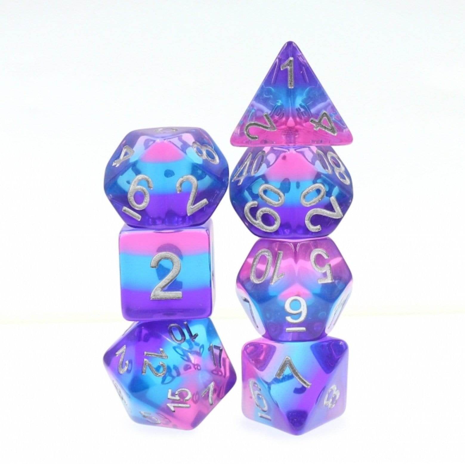 Purple Sky RPG Dice Set - 