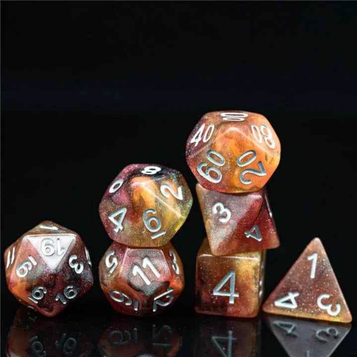 Copper Cosmos RPG Dice Set - 