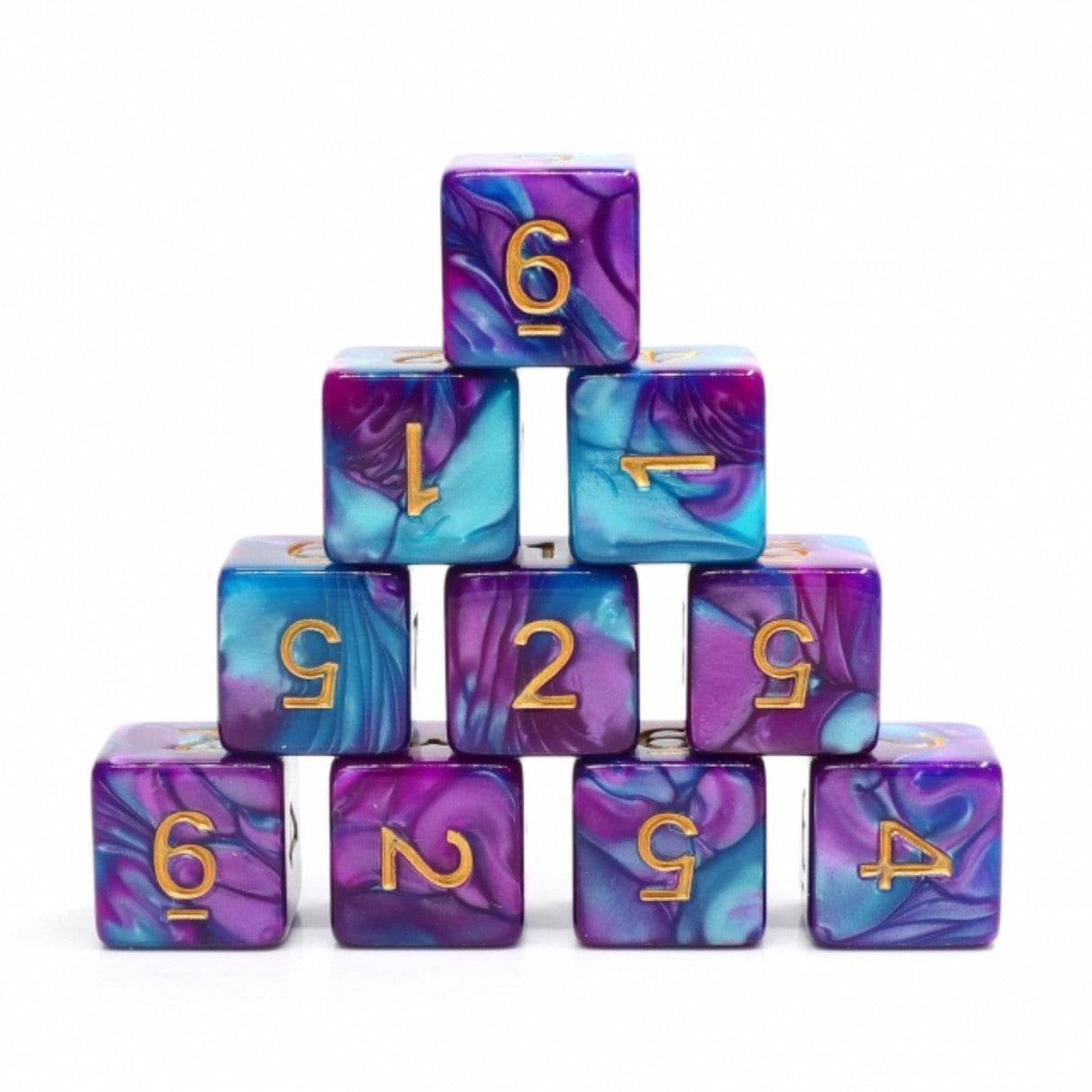 12 piece D6s - Mermaid Beach - 