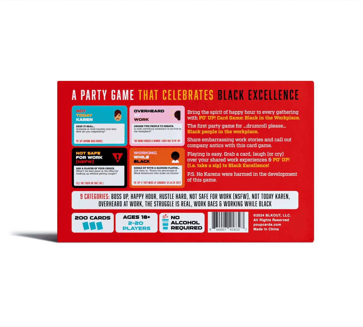 PO' UP! Card Game: Black in the Workplace Edition - 