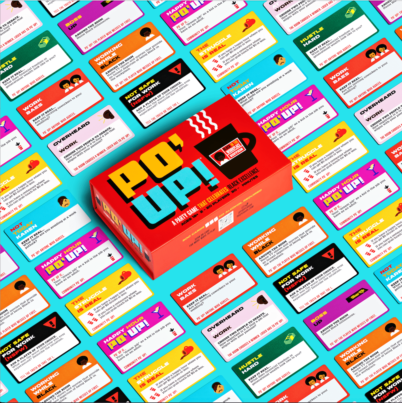 PO' UP! Card Game: Black in the Workplace Edition - 