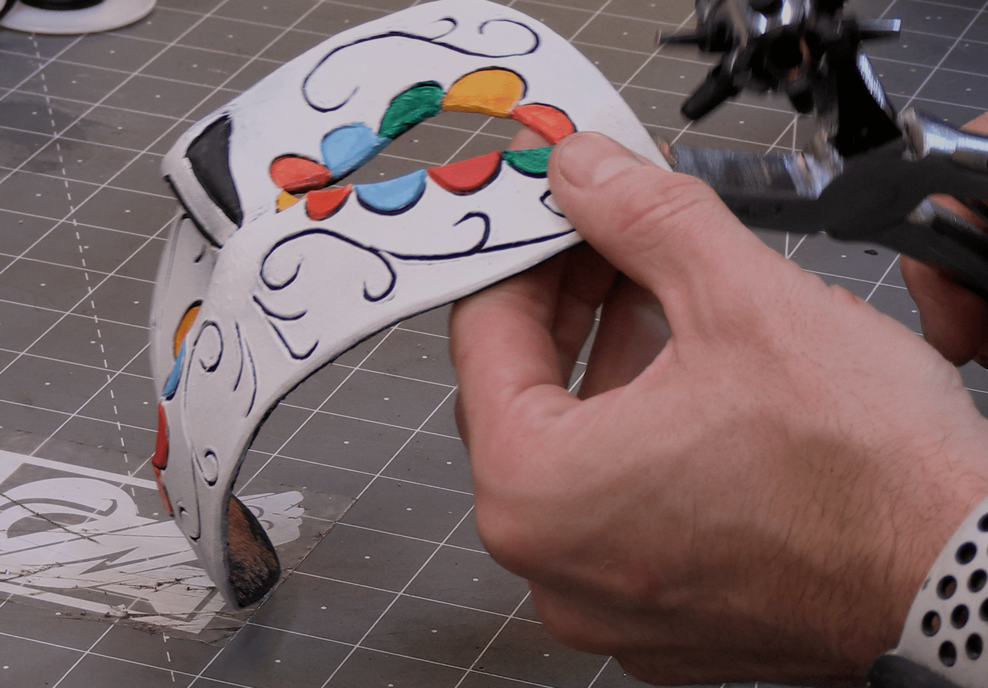 4-Pack Leather Masquerade Mask Printable Pattern Bundle - 