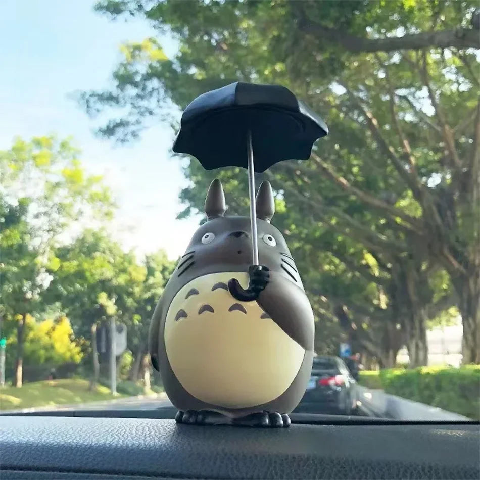 5 PCS Set Totoro Mini Figurines, My Neighbor Totoro Statue Cute Anime Figures 11 CM