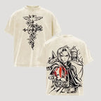 Edward Elric T-Shirt Fullmetal Alchemist Vintage Washed Tee