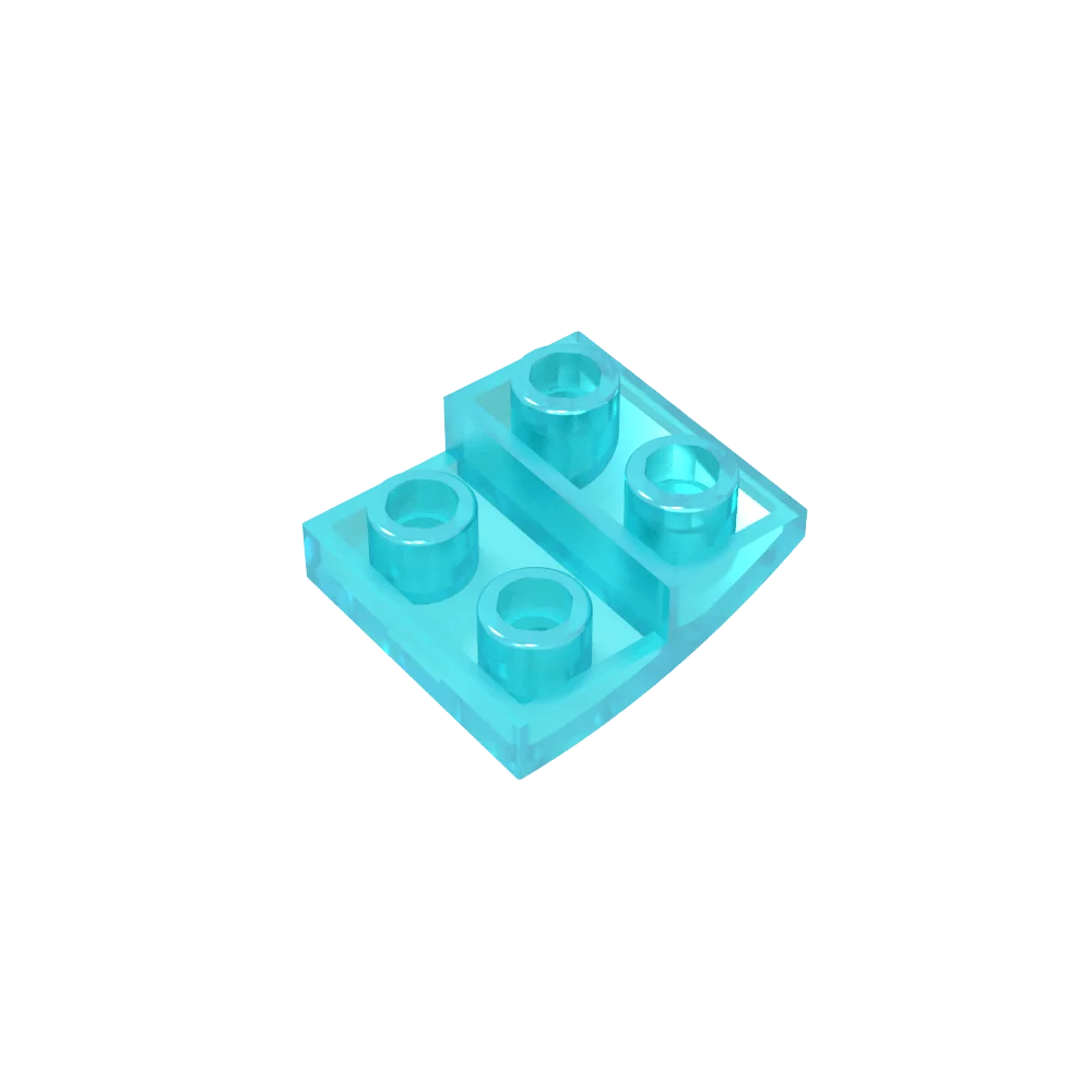 Gobricks GDS-1270 Slope, Curved 2 x 2 Inverted | Compatible with Lego 32803 Building Block