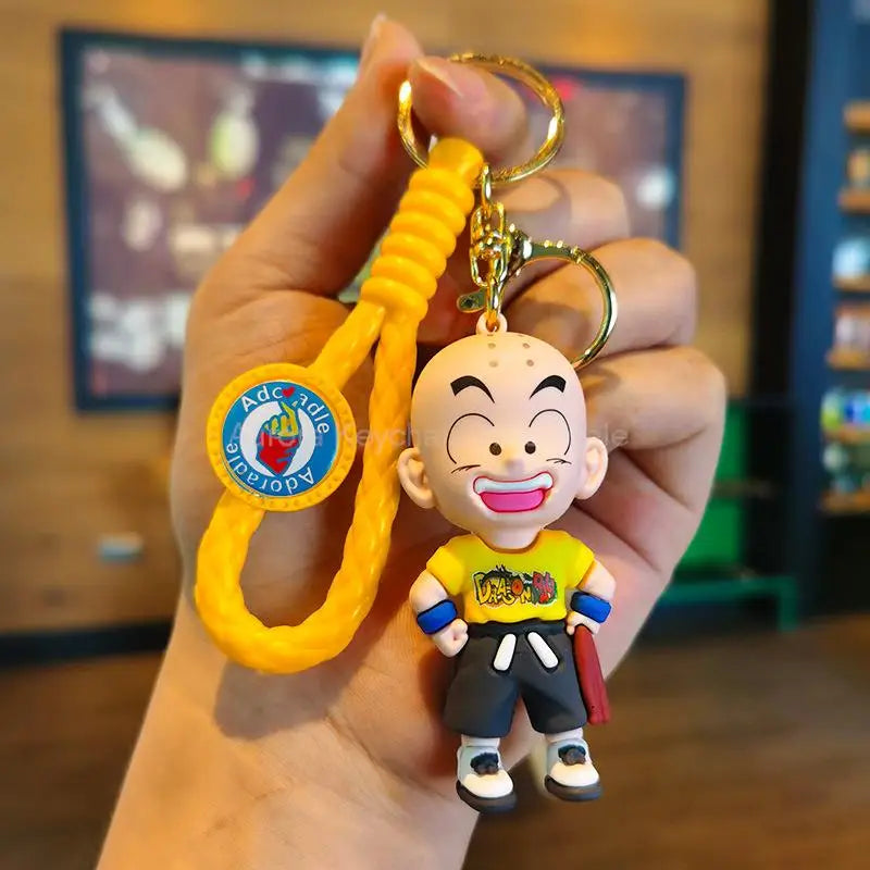 Dragon Ball Z Anime Keychain Super Saiyan Goku Master Roshi Buu Gohan Accessories Car Key Chains